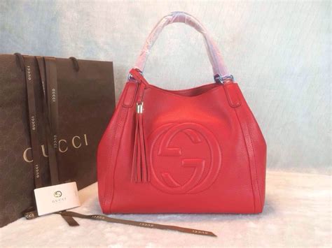 bolsas rojas estilo gucci